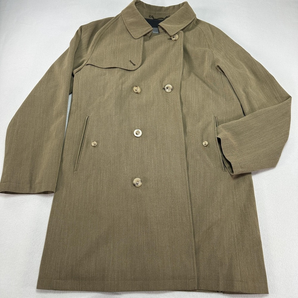 Hickey Freeman Coat Mens Large Beige Wool Astor Trench Storm System Loro Piana